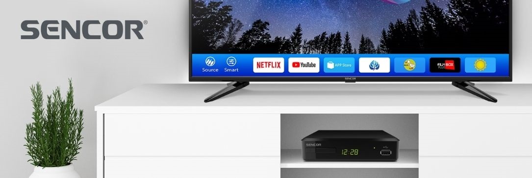 Set top hranatý Sencor